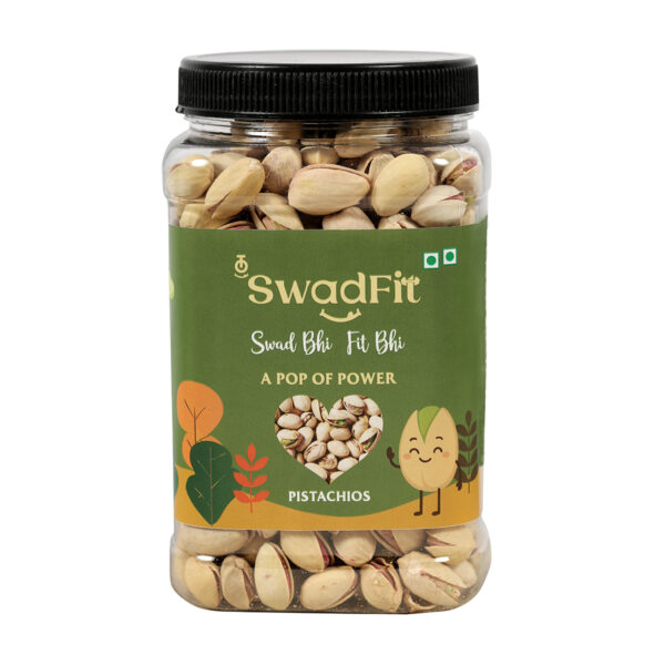 SWADFIT PREMIUM PISTACHIOS | PURE GOODNESS IN EVERY  BITE| PROTEIN RICE DRYFRUIT SNACK