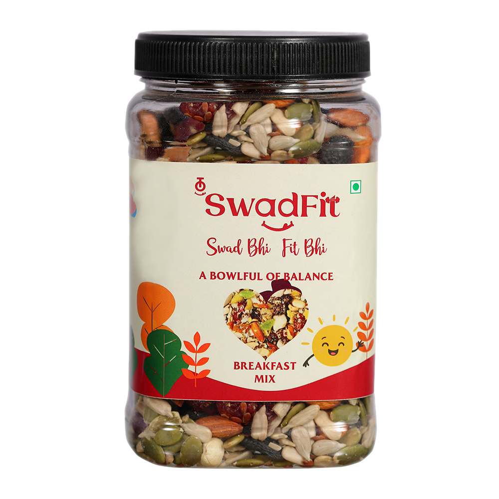 KH_M1930 SWADFIT PREMIUM BREAKFAST MIX | PACKED WITH GRAINS, NUTS, SEEDS & MORE | FUEL YOUR MORNING WITH HEALTHY BREAKFAST MIX - Image 1