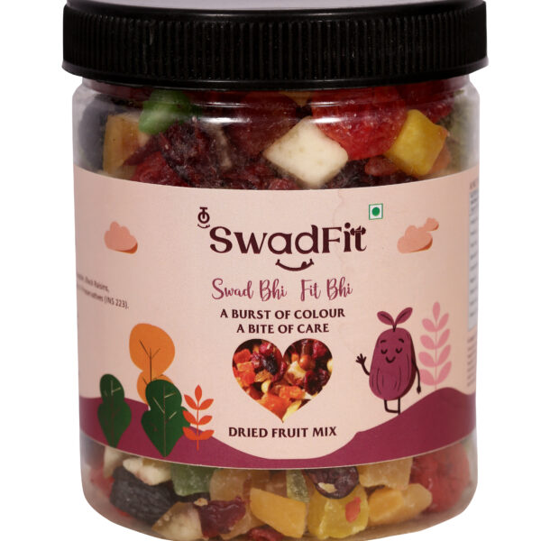 SWADFIT PREMIUM DRIED FRUIT MIX | HEALTHY SNACKING MADE EASY – NUTRIENT-RICH FRUIT MIX | NATURAL DRYFRUIT SNACK