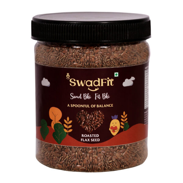 SWADFIT PREMIUM FLAX SEED | FOR A HEALTHIER HEART, HAIR & DIGESTION SEED | BEST QUALITY SEED SNACK