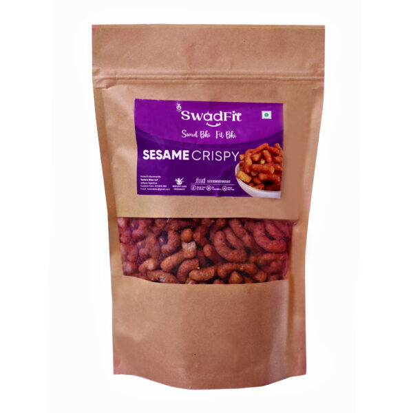 SWADFIT PREMIUM SESAME CRISPY | CLASSIC FLAVOR PERFECT CRUNCH | HEALTHY SNACKING  WITH ROASTED CRUNCHY SNACK