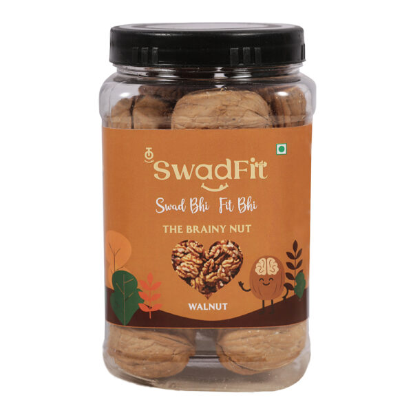 SWADFIT PREMIUM WALNUTS | 100% NATURAL WALNUTS PACKED WITH PROTEIN AND ENERGY | HEALTHY DRYFRUIT SNACK